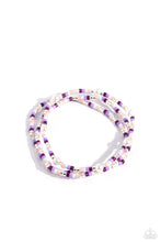 Load image into Gallery viewer, Colorblock Cache - Purple bracelet
