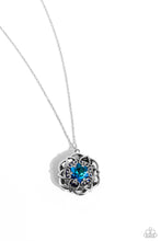 Load image into Gallery viewer, Flowering Fantasy - Blue necklace

