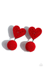Load image into Gallery viewer, Spherical Sweethearts - Red earrings
