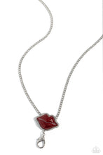 Load image into Gallery viewer, Lip Locked - Red necklace
