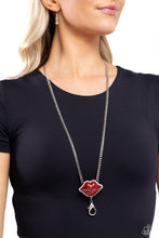 Load image into Gallery viewer, Lip Locked - Red necklace
