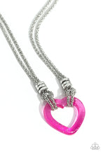 Load image into Gallery viewer, Lead with Your Heart - Pink necklace
