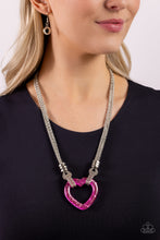 Load image into Gallery viewer, Lead with Your Heart - Pink necklace
