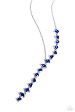 Load image into Gallery viewer, Diagonal Daydream - Blue necklace
