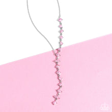 Load image into Gallery viewer, Diagonal Daydream - Pink necklace
