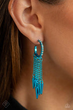 Load image into Gallery viewer, Piquant Punk - Blue earrings
