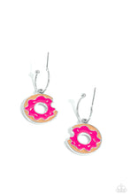 Load image into Gallery viewer, Donut Delivery - Pink earrings
