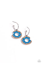 Load image into Gallery viewer, Donut Delivery - Blue earrings
