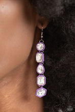 Load image into Gallery viewer, Developing Dignity - Purple earrings
