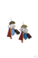 Load image into Gallery viewer, Textured Talisman - Multi earrings
