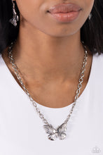 Load image into Gallery viewer, Midair Monochromatic - Silver necklace
