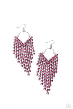 Load image into Gallery viewer, V Fallin - Pink earrings
