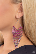 Load image into Gallery viewer, V Fallin - Pink earrings
