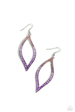 Load image into Gallery viewer, Admirable Asymmetry - Purple earrings
