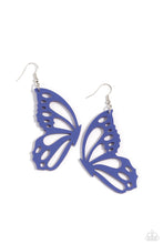 Load image into Gallery viewer, WING of the World - Blue earrings
