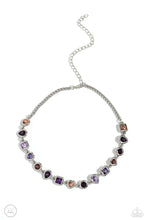 Load image into Gallery viewer, Abstract Admirer - Purple necklace
