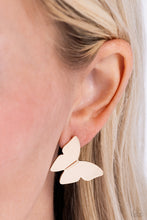 Load image into Gallery viewer, Butterfly Beholder - Gold earrings
