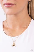Load image into Gallery viewer, Leave Your Initials - Gold - A necklace
