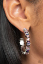 Load image into Gallery viewer, Effortless Emeralds - Purple earrings
