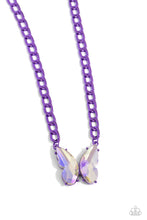 Load image into Gallery viewer, Fascinating Flyer - Purple necklace
