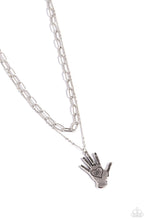 Load image into Gallery viewer, Giving a Hand - Silver necklace
