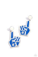 Load image into Gallery viewer, My Number One - Blue earrings
