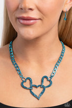 Load image into Gallery viewer, Eclectically Enamored - Blue necklace + 1 mystery piece
