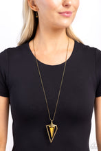 Load image into Gallery viewer, Trifecta Tyrant - Brass necklace
