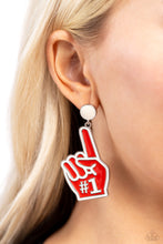 Load image into Gallery viewer, My Number One - Red earrings

