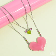 Load image into Gallery viewer, Heart-Racing Recognition - Pink necklace
