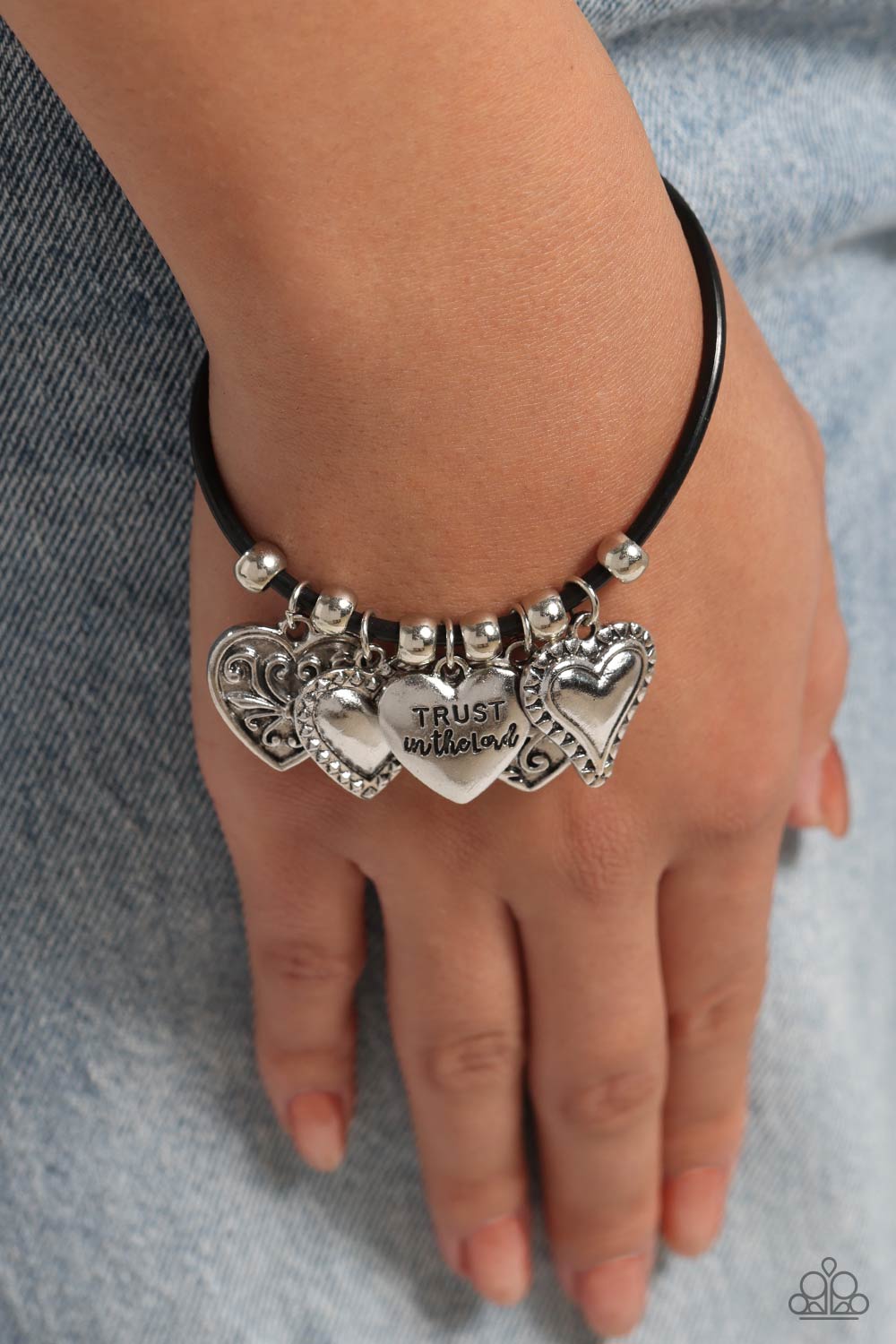Totally Trusting - Black bracelet