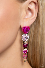 Load image into Gallery viewer, Cascading Casanova - Pink earrings
