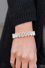 Load image into Gallery viewer, Scrunched Surety - White bracelet
