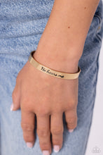 Load image into Gallery viewer, He Hears - Gold bracelet
