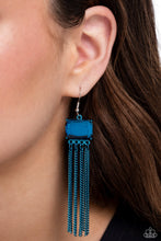 Load image into Gallery viewer, Dreaming Of TASSELS - Blue earrings
