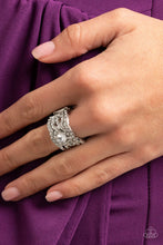 Load image into Gallery viewer, Doting on Dazzle - white - Life if the party  ring
