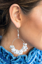 Load image into Gallery viewer, Floating Gardens - white - Life of the party  earrings
