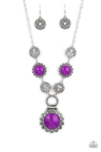 Load image into Gallery viewer, Poppy Persuasion - purple - necklace
