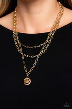 Load image into Gallery viewer, Winking Wanderer - gold - necklace
